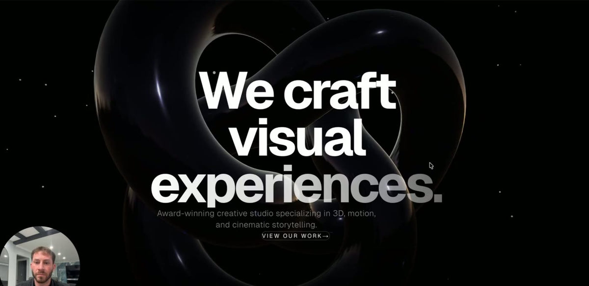 The award-winning-style 3D homepage you build