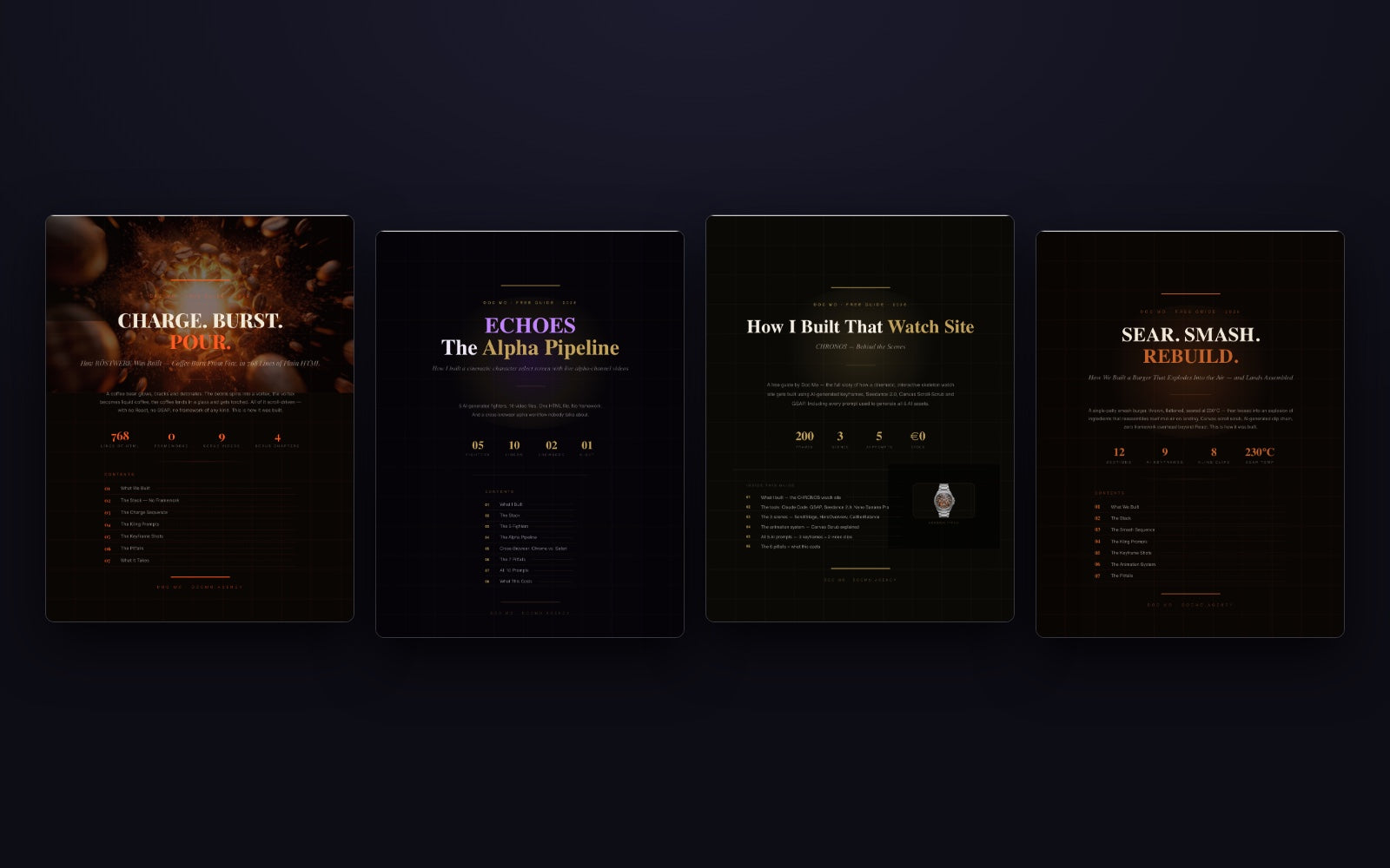 22 build guides — the main event