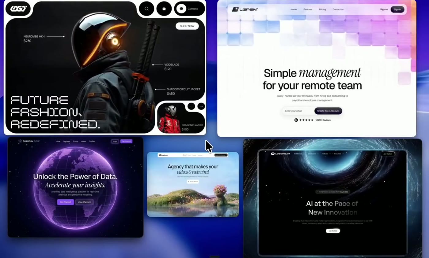 Build the kind of 3D website