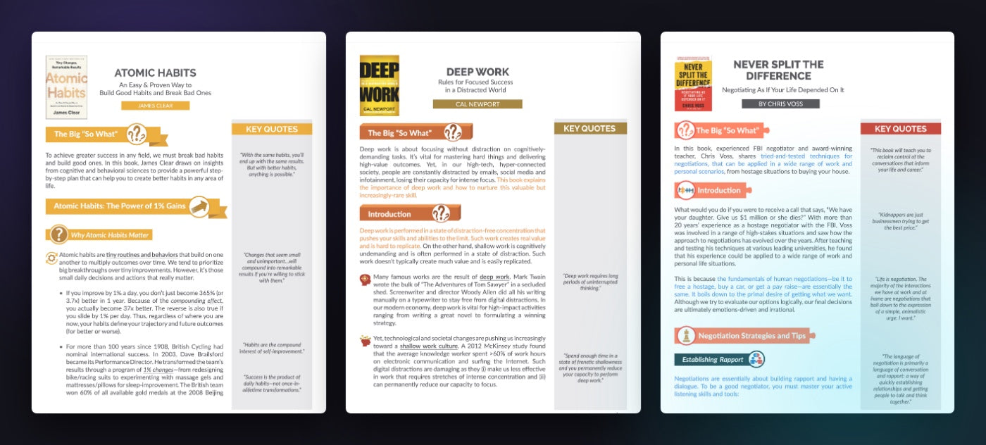 200 book summaries