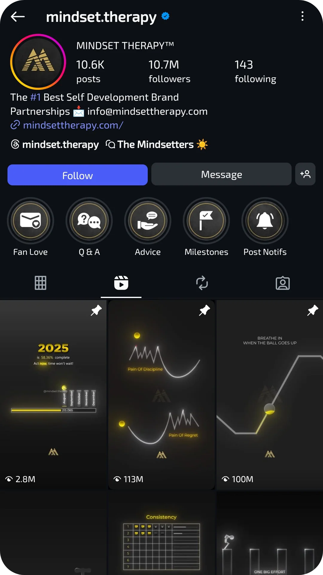 Theme page growth screenshot
