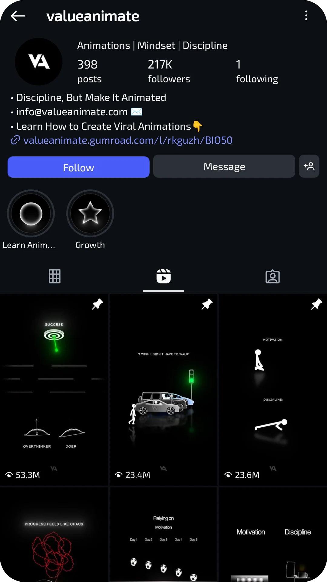 Theme page growth screenshot