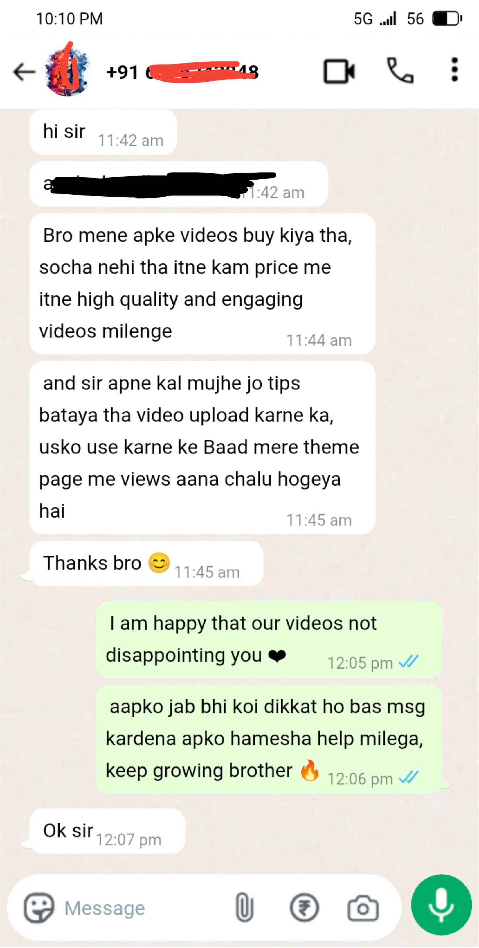 Customer review